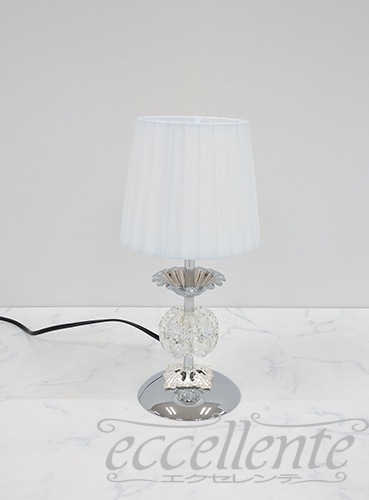 イタリア製テーブルランプ  シルバーBrass + Glass｜FC-00220