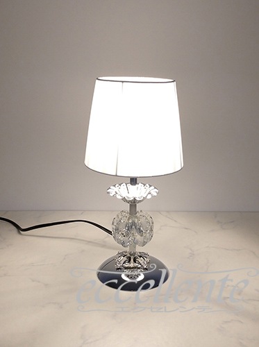 イタリア製テーブルランプ  シルバーBrass + Glass｜FC-00220