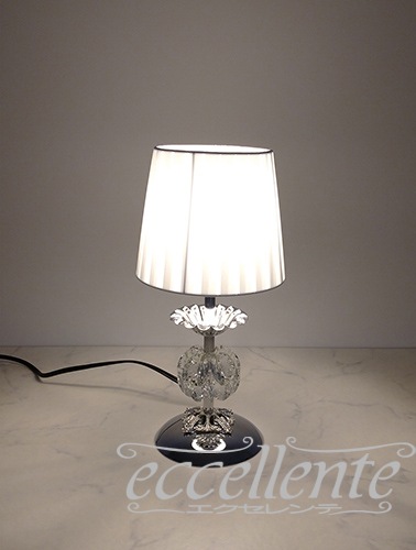 イタリア製テーブルランプ  シルバーBrass + Glass｜FC-00220