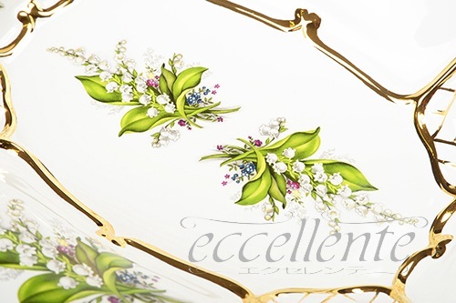 イタリア製 脚付トレイ(ネット) Mughetto｜Tray with legs(net) Mughetto｜CB-490MUT