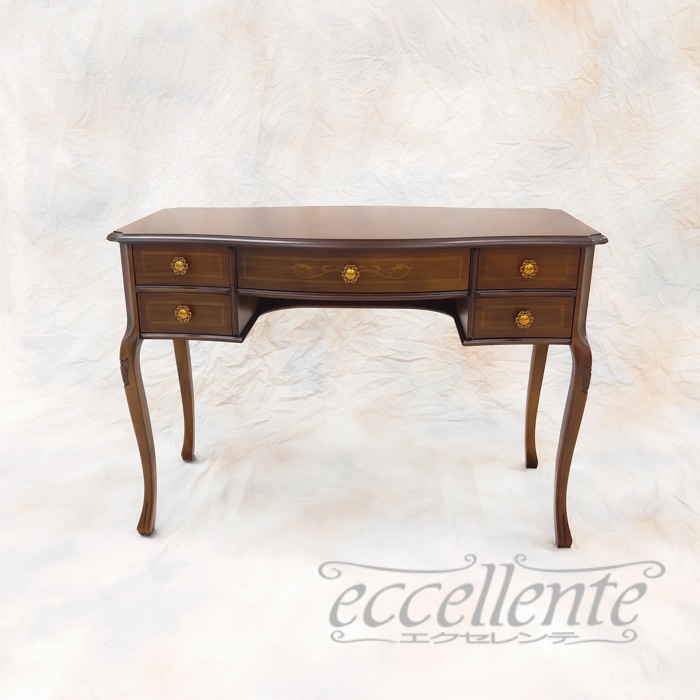 イタリア製 デスク St.ボルボネーゼ 象嵌／ウォールナット｜Desk St.Borbonese with inlay/Walnut Finish｜TV-BR590NO