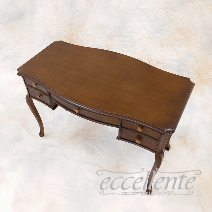 イタリア製 デスク St.ボルボネーゼ 象嵌／ウォールナット｜Desk St.Borbonese with inlay/Walnut Finish｜TV-BR590NO
