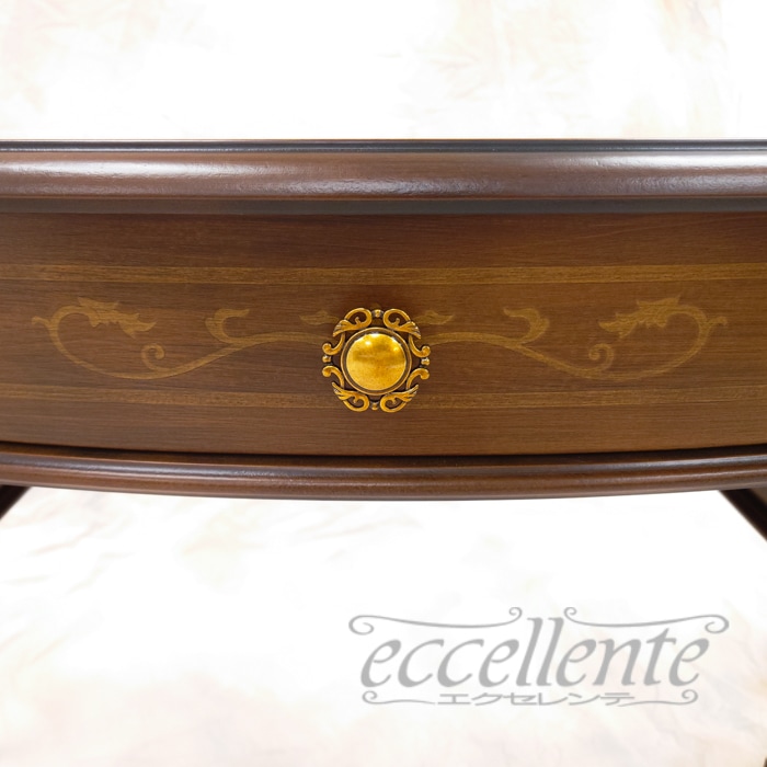 イタリア製 デスク St.ボルボネーゼ 象嵌／ウォールナット｜Desk St.Borbonese with inlay/Walnut Finish｜TV-BR590NO
