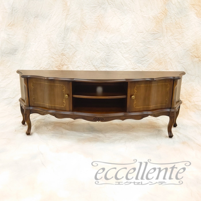 イタリア製 テレビボードグランデ St.ボルボネーゼ 象嵌／ウォールナットカラー｜TV board grande St. Borbonese with inlay/Walnut Finish｜TV-BR6122NO