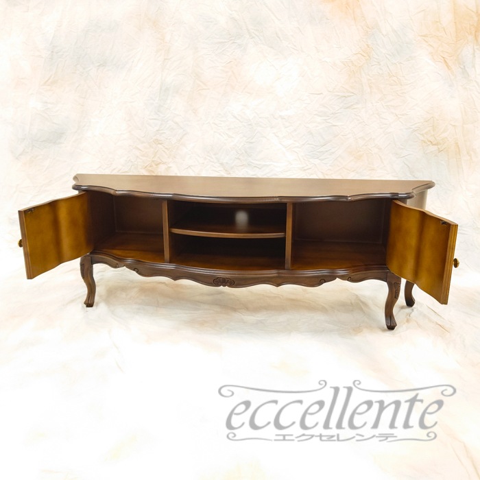 イタリア製 テレビボードグランデ St.ボルボネーゼ 象嵌／ウォールナットカラー｜TV board grande St. Borbonese with inlay/Walnut Finish｜TV-BR6122NO