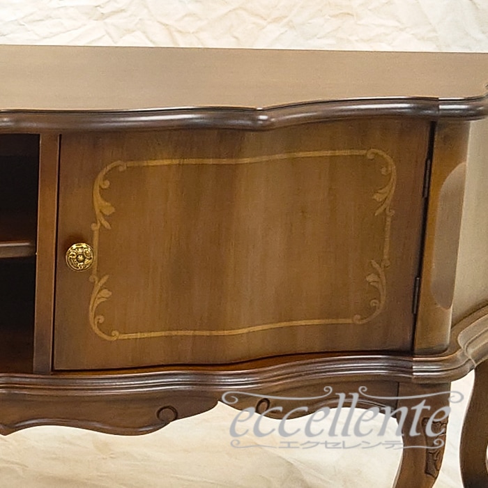 イタリア製 テレビボードグランデ St.ボルボネーゼ 象嵌／ウォールナットカラー｜TV board grande St. Borbonese with inlay/Walnut Finish｜TV-BR6122NO