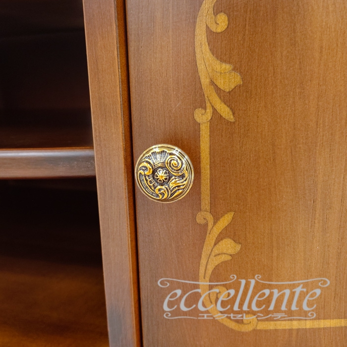 イタリア製 テレビボードグランデ St.ボルボネーゼ 象嵌／ウォールナットカラー｜TV board grande St. Borbonese with inlay/Walnut Finish｜TV-BR6122NO