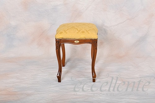 GP-58F2GRY イタリア製 スツール ウォールナット仕上げ/Grace イエロー