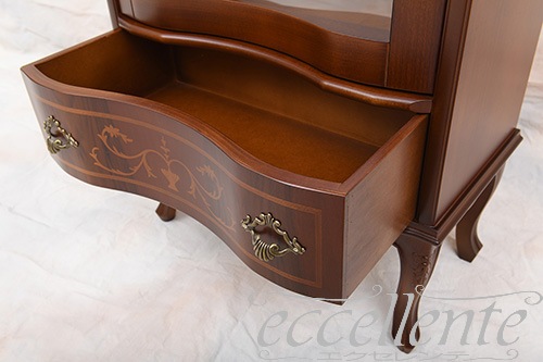 TV-562NOST イタリア製1ドアキャビネット ウォールナットカラー