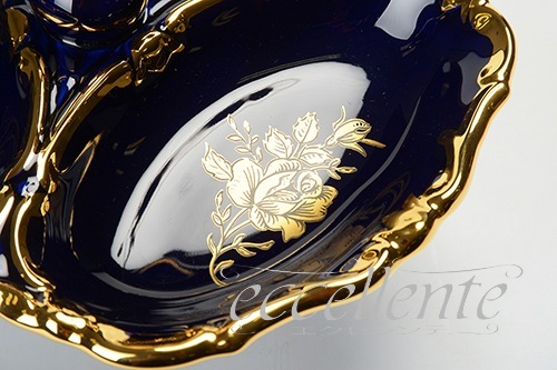 CB-411BLA イタリア製 コンポート小　Blue Gold<br>Compote Small Blue Gold