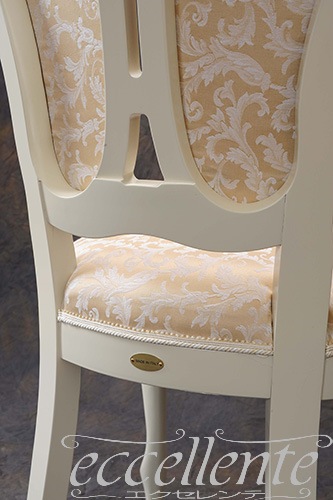 イタリア製 ダイニングチェア ジリオ アイボリー／RJ Beige400｜GP-18WF3B