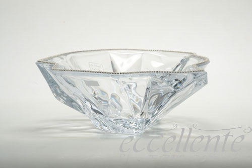 ＜廃盤＞スワロフスキー　ソラリステーブルベル FA-046703SW-D イタリア製 ガラスプレート大 変形 39