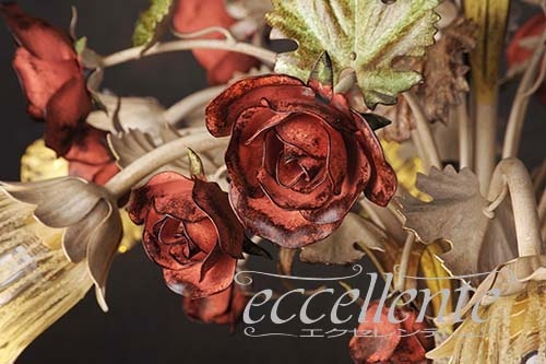 PS-782506P イタリア製 シャンデリア 6灯 ローズパステル Chandelier 6 lights/Rose Pastel