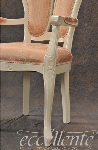 イタリア製 アームチェア ジリオ アイボリー／Marianne｜GP-19WF3M