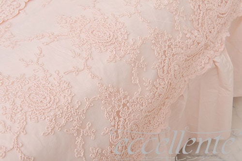 イタリア製 ベッドカバー3面 Corinzio Pink ｜ Bedcover with ruffles on 3 sides / Cornizio Pink｜CH-B186CP
