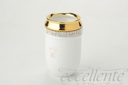 イタリア製 ブラシホルダー Crystal White｜Brush holder Crystal White｜CB-529BOS