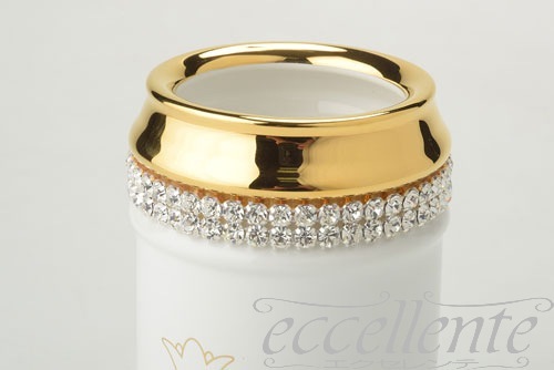 イタリア製 ブラシホルダー Crystal White｜Brush holder Crystal White｜CB-529BOS