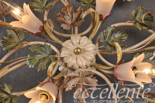 PS-5265/8P イタリア製 セイリングランプ 8灯 ローズパステル Ceiling lamp 8 lights/Rose Pastel