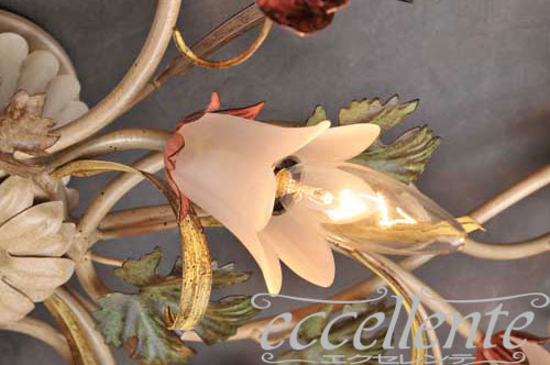 PS-5265/8P イタリア製 セイリングランプ 8灯 ローズパステル Ceiling lamp 8 lights/Rose Pastel