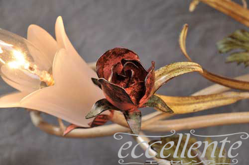 PS-5265/8P イタリア製 セイリングランプ 8灯 ローズパステル Ceiling lamp 8 lights/Rose Pastel