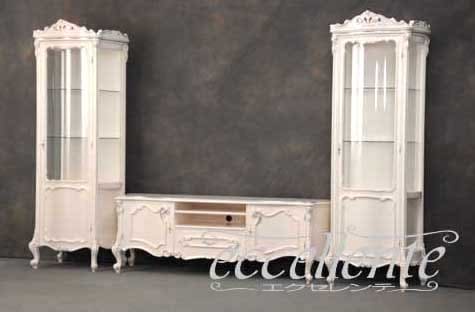イタリア製 1ドアキャビネット ミネルヴァ ホワイトローズ+シルバーリーフ｜1 door cabinet Minerva White rose color+Silver Leaf｜LA-0013SW