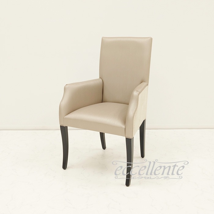 GP-039455AST イタリア製 アームチェアー ZIVA シルバー ブラックレッグ