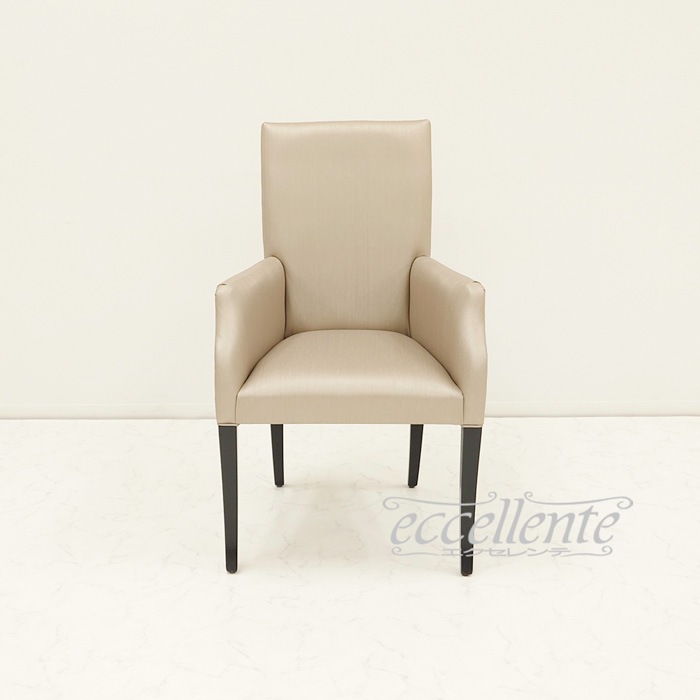 GP-039455AST イタリア製 アームチェアー ZIVA シルバー ブラックレッグ