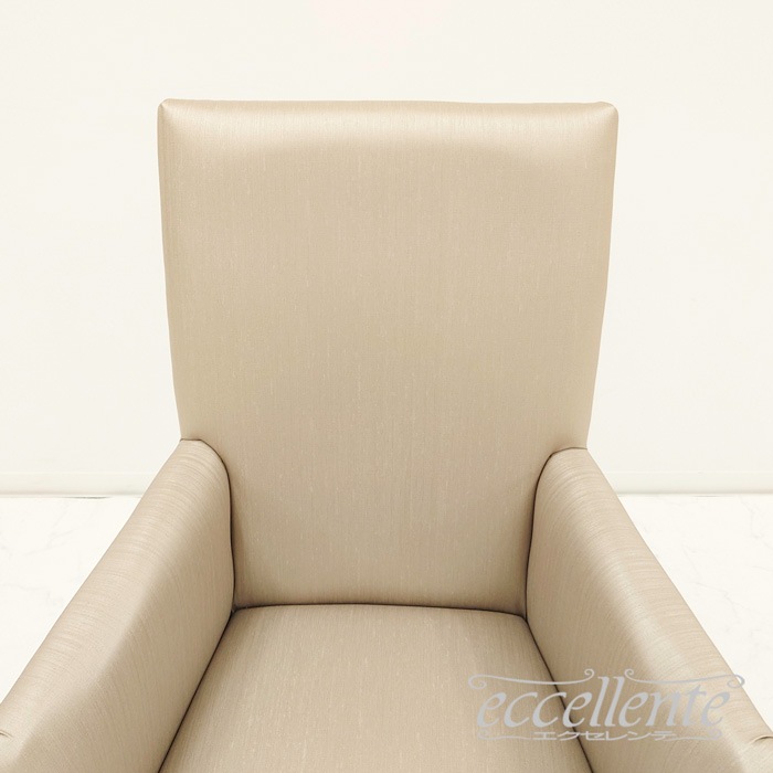 GP-039455AST イタリア製 アームチェアー ZIVA シルバー ブラックレッグ