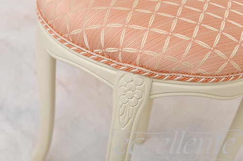 GP-60WF3M イタリア製 ラウンドスツール アイボリー仕上げ/Marianne<br>Round stool Ivory/Marianne