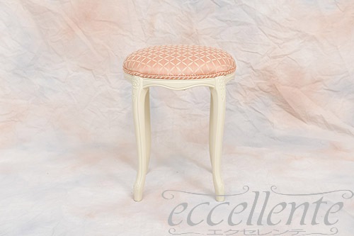 GP-60WF3M イタリア製 ラウンドスツール アイボリー仕上げ/Marianne<br>Round stool Ivory/Marianne