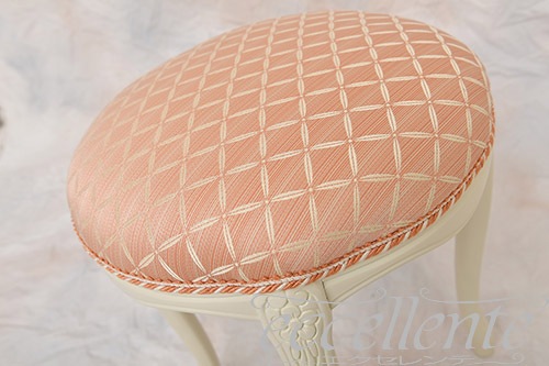 GP-60WF3M イタリア製 ラウンドスツール アイボリー仕上げ/Marianne<br>Round stool Ivory/Marianne