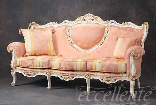 GP-541/3 イタリア製 3シートソファ フランカ アンティークホワイト+