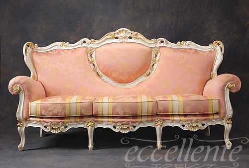 GP-541/3 イタリア製 3シートソファ フランカ アンティークホワイト+