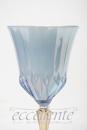 CA-107072BL イタリア製 ウォーターグラス　ブルー・アンバー<br> Water glass / Blue&Amber
