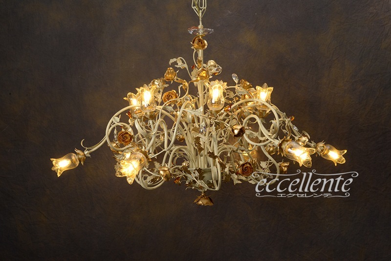 ゴールドシャンデリア エンパイア型 クリスタルシャンデリア 31灯 ゴールド(W1000×H1100mm