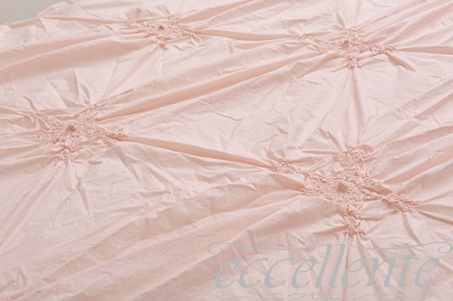 イタリア製 ベッドカバー3面 Imperiale Pink｜ Bedcover with ruffles on 3 sides / Imperiale Pink｜CH-B3462IP