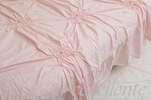 イタリア製 ベッドカバー3面 Imperiale Pink｜ Bedcover with ruffles on 3 sides / Imperiale Pink｜CH-B3462IP