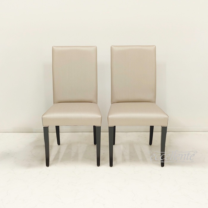 GP-039455DST イタリア製 ダイニングチェアー ZIVA シルバー ブラックレッグ