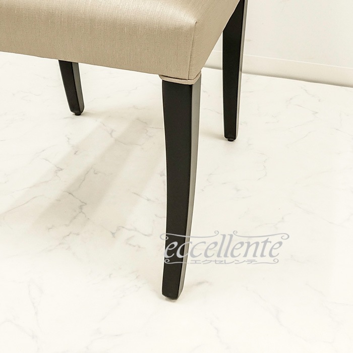 GP-039455DST イタリア製 ダイニングチェアー ZIVA シルバー ブラックレッグ