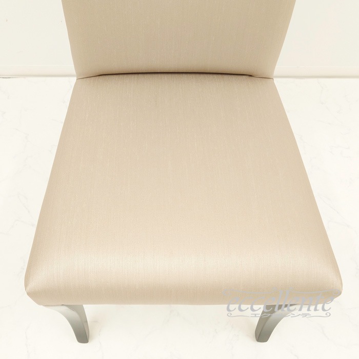 GP-039455DST イタリア製 ダイニングチェアー ZIVA シルバー ブラックレッグ