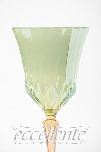 イタリア製 ウォーターグラス グリーン・アンバー｜ Water glass / Green&Amber｜CA-107072GR