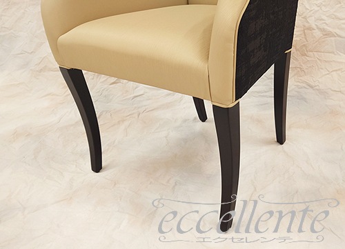 イタリア製 アームチェア ZIVA 革 アイボリー｜Armchair ZIVA - Leather, Ivory｜GP-042146AST