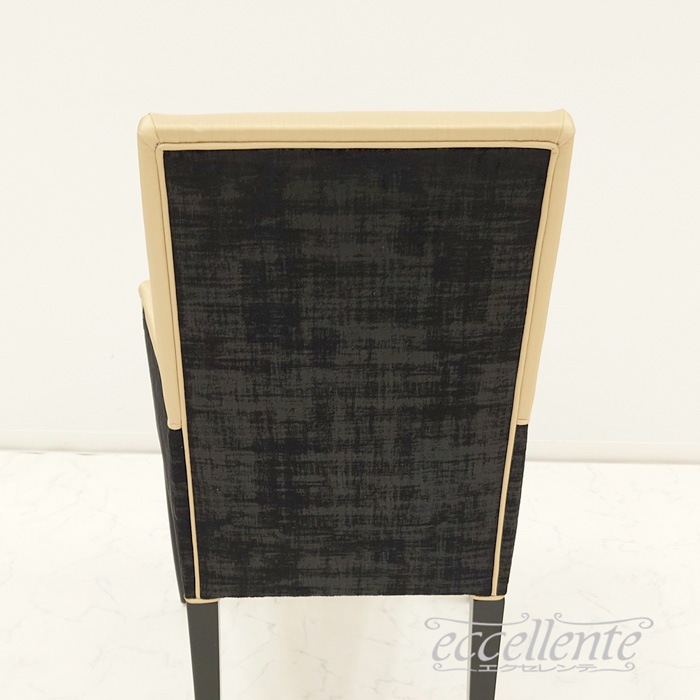 GP-042146AST イタリア製 アームチェアー ZIVA 革 アイボリー