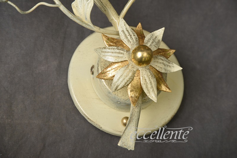 PS-958101LIG イタリア製 ブラケット　1灯　左向き　アイボリーゴールド  Wall lamp 1 light (facing left)/Ivory Gold