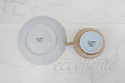 CL-TCS025280N6 イタリア製カップ＆ソーサー Nocciola 6客セット