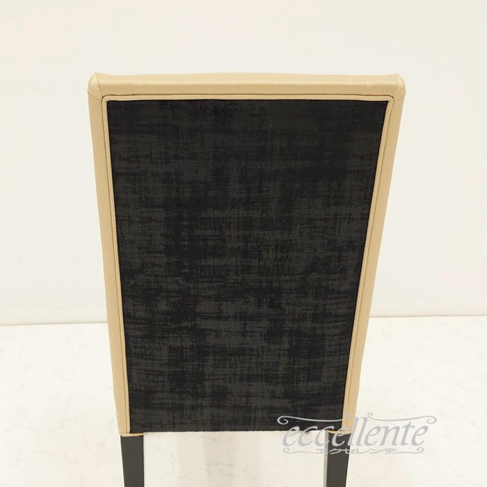 GP-042146DST イタリア製 ダイニングチェアー ZIVA 革 アイボリー