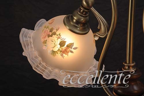 イタリア製 ランプ サティングラス フリル2灯｜L3002D