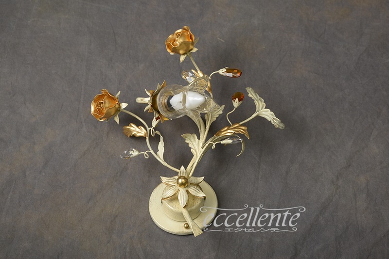 PS-958101RIG イタリア製 ブラケット　1灯　右向き　アイボリーゴールド  Wall lamp 1 light (facing right)/Ivory Gold