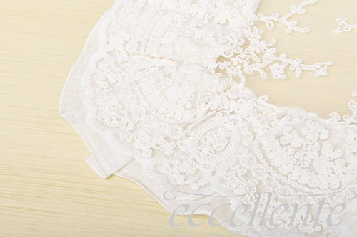 イタリア製 ランチョンマット 四角R レースフリル Corinzio IV｜Place mat square shaped with lace ruffles / Corinzio IV｜CH-L2334CI