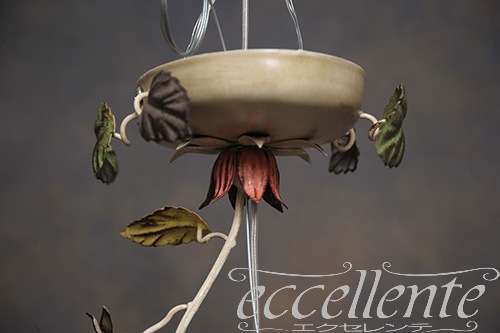 PS-8515/1P イタリア製 ペンダント　1灯　ローズパステル  Pendant lamp 1 light/Rose Pastel